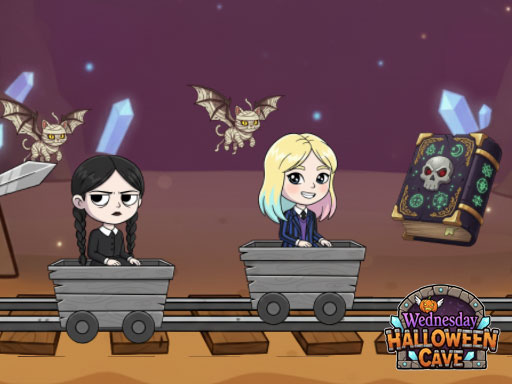 Explore the Exciting Adventure of Wednesday Halloween Cave Game image