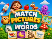 Match Picture To Words 3D background