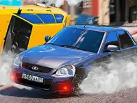 Russia Rider Drift in City