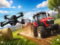 Drone vs Tractor Challenge background